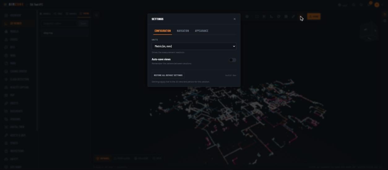 Viewer settings